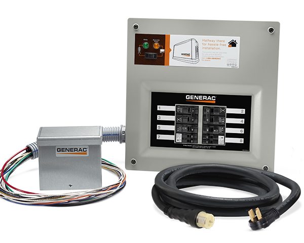 Generac Homelink™ 50A Manual Transfer Switch Kit with Aluminum PIB and Cord