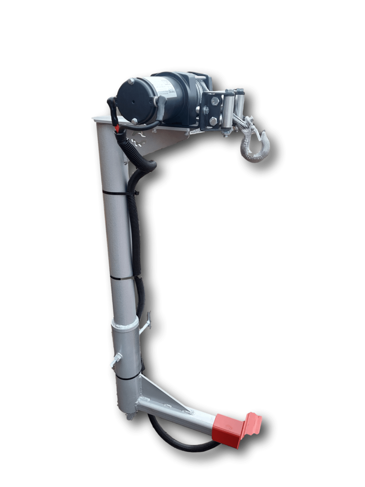 Manual logs turner with Electric winch