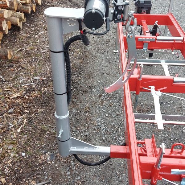 Manual logs turner with Electric winch