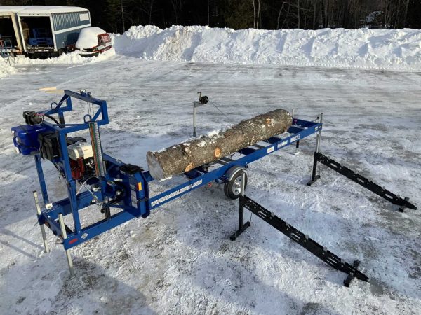 One-Way Loading Ramps + Log turner with Manual winch combo