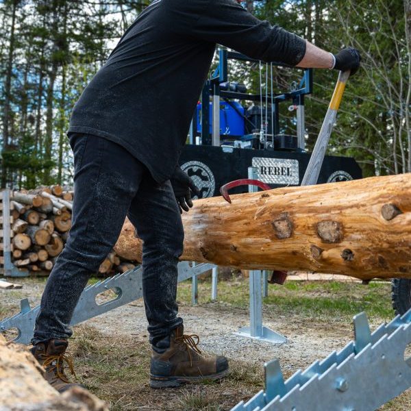 Pair of One-Way Loading Ramp (Max 24″ Logs diameter)