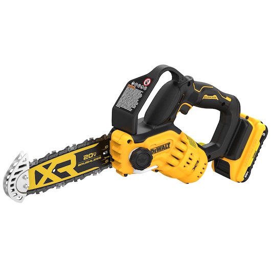 DEWALT 20V MAX* 8 in Brushless Cordless Pruning Chainsaw Kit With 3 Ah Battery