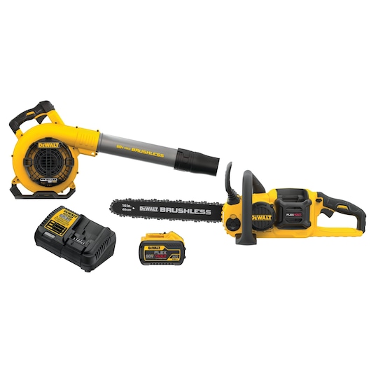 DEWALT 60V MAX* Chainsaw and Blower Combo Kit