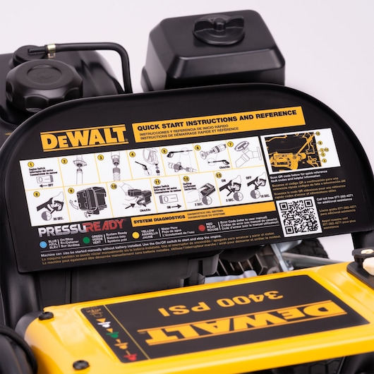 DEWALT PressuReady® Powered Cold Water Gas Pressure Washer (3400 PSI at 2.5 GPM)