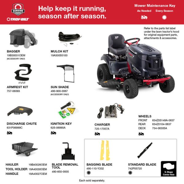 Troy-Bilt Super Bronco™ 42E XP Battery-Powered Riding Mower