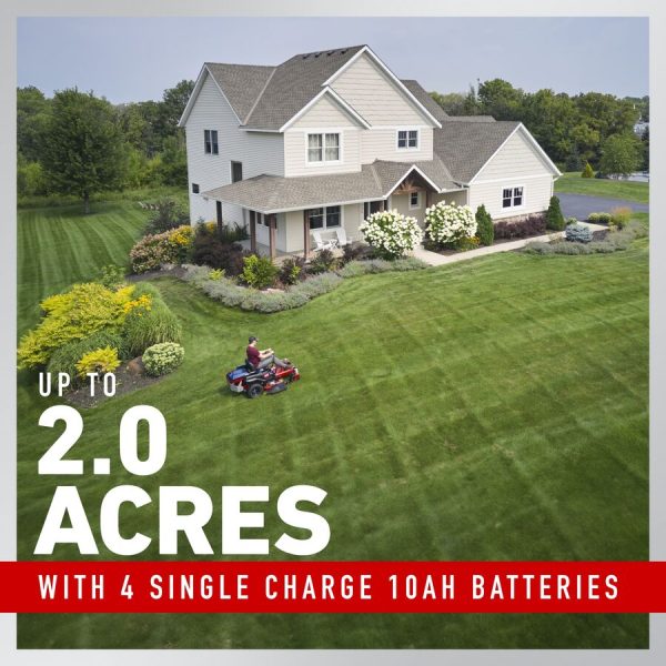 Toro 60V MAX* 42 in. (107 cm) TimeCutter® Zero Turn Mower with (4) 10.0Ah Batteries and Charger (75841)