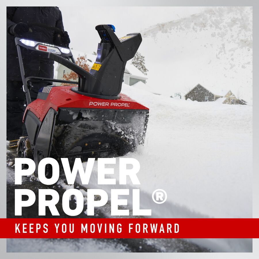 Toro 60V MAX* 21 in. (53 cm) Power Clear® Self-Propel Single-Stage Snow Blower - Battery Not Included (39921T)