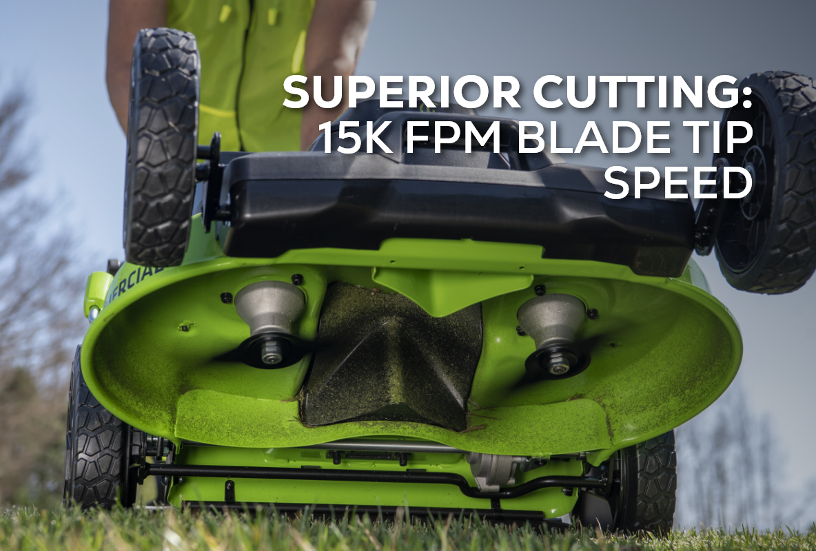 Greenworks 82V 25" Self Propelled Mower w/ (2) 4Ah Battery & Dual Port Charger