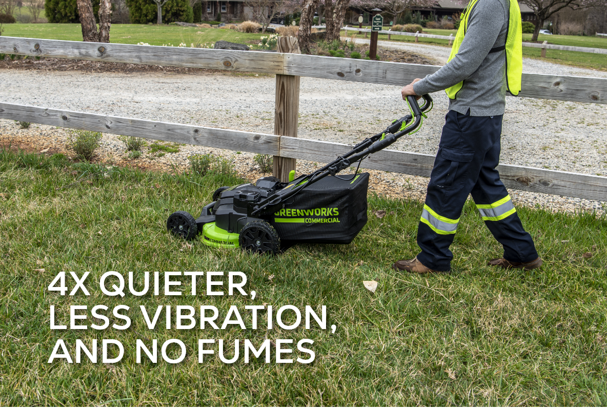 Greenworks 82V 25" Self Propelled Mower w/ (2) 4Ah Battery & Dual Port Charger