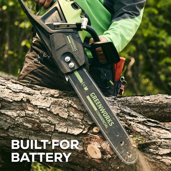 Greenworks 82V 18" 2.7kW Chainsaw w/ 4Ah Battery & Dual Port Charger