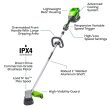 Greenworks 82V 1.5kW String Trimmer w/ 2.5Ah Battery & Dual Port Charger