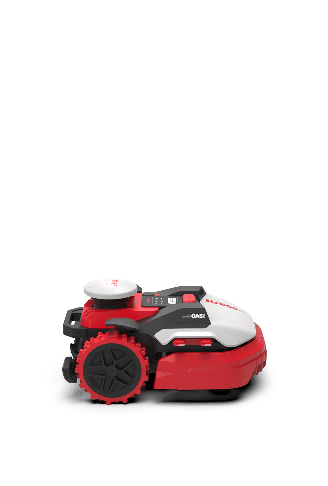 Kress RTKⁿ 1¼-acre robotic lawn mower with OAS (Obstacle Avoidance System)