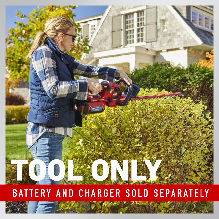 Toro 60V MAX* 24 in. (60.96 cm) Brushless Hedge Trimmer - Battery Not Included (51840T)