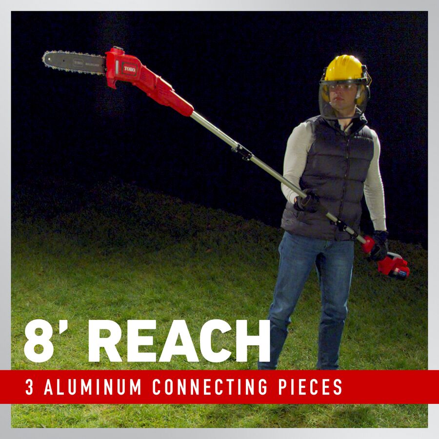 Toro 60V MAX* 10 in. (25.4 cm) Brushless Pole Saw - 2.0Ah Battery Included (51870)