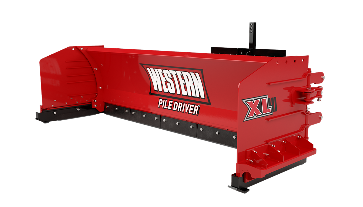 Western Products PILE DRIVER™ XLTRACE™ EdgeTechnology Hydraulic-Wing Pusher Plow