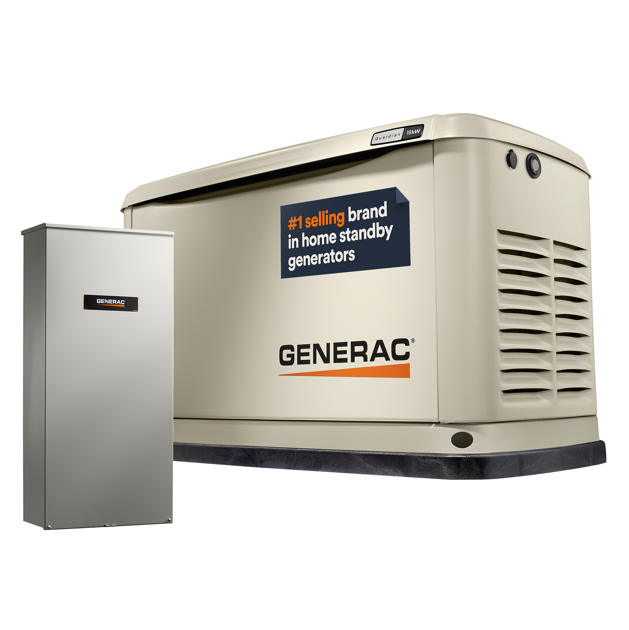 Generac Standby Generator, 18kW | With Whole House Switch | WiFi Enabled