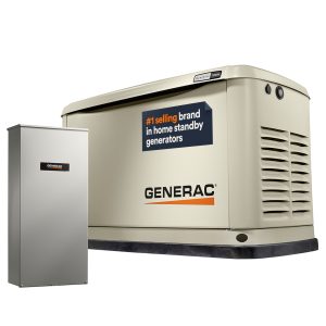 Generac Standby Generator, 10kW | With 16-Circuit Transfer Switch | WiFi Enabled Generac Standby Generator, 10kW | With 16-Circuit Transfer Switch | WiFi Enabled
