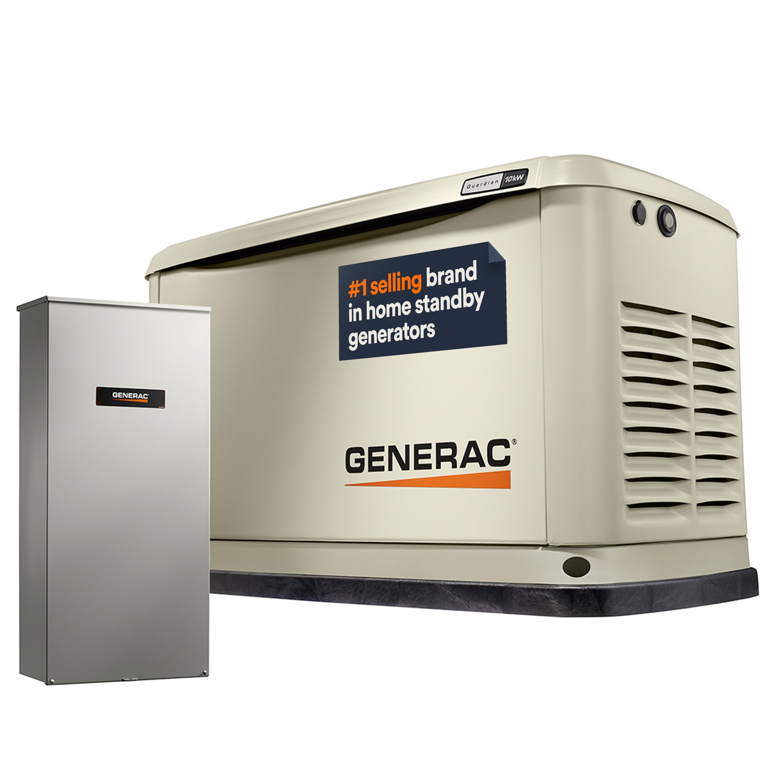 Generac Standby Generator, 10kW | With 16-Circuit Transfer Switch | WiFi Enabled