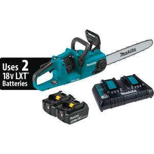 Makita 36V (18V X2) LXT® Brushless 16" Chain Saw Kit (5.0Ah) Makita 36V (18V X2) LXT® Brushless 16" Chain Saw Kit (5.0Ah)