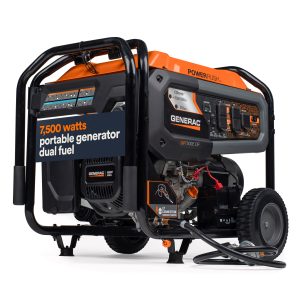 Generac GP7500E Dual Fuel Portable Generator Generac GP7500E Dual Fuel Portable Generator