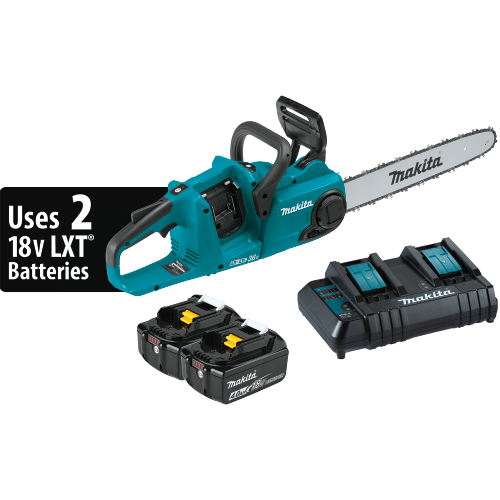 Makita 36V (18V X2) LXT® Brushless 16" Chain Saw Kit (4.0Ah)