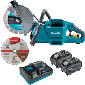 Makita 40V max XGT® Brushless Cordless 9" Power Cutter Kit, with AFT®, Electric Brake (5.0 Ah) Makita 40V max XGT® Brushless Cordless 9" Power Cutter Kit, with AFT®, Electric Brake (5.0 Ah)