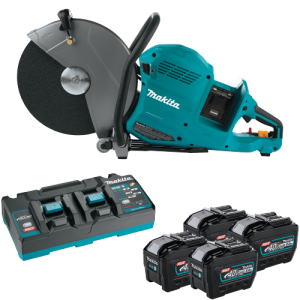 Makita 80V max (40V max X2) XGT® Brushless 14" Power Cutter Kit with 4 Batteries, AFT®, Electric Brake (8.0Ah) Makita 80V max (40V max X2) XGT® Brushless 14" Power Cutter Kit with 4 Batteries, AFT®, Electric Brake (8.0Ah)
