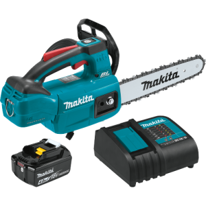 Makita 18V LXT® Lithium‑Ion Brushless Cordless 10" Top Handle Chain Saw Kit (4.0Ah) Makita 18V LXT® Lithium‑Ion Brushless Cordless 10" Top Handle Chain Saw Kit (4.0Ah)