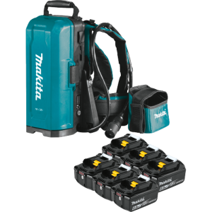 Makita ConnectX™, LXT®, LXT® X2 and XGT® Portable Backpack Power Supply with 6 Batteries (6.0Ah)