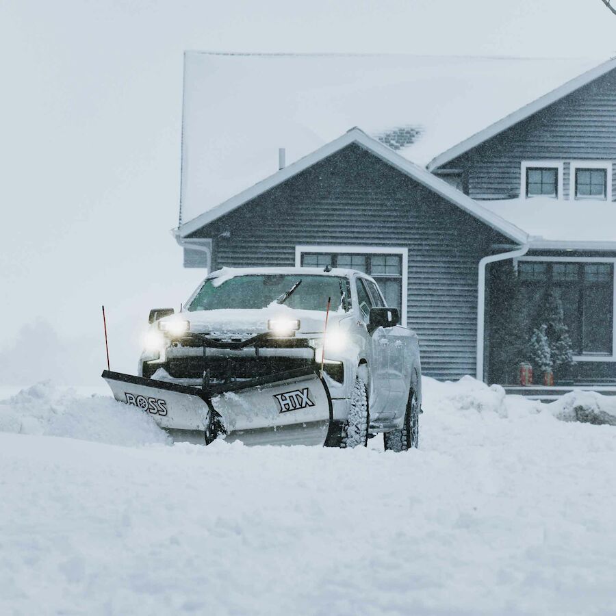 BOSS Snowplow 7'6" Stainless Steel HTX V-Blade