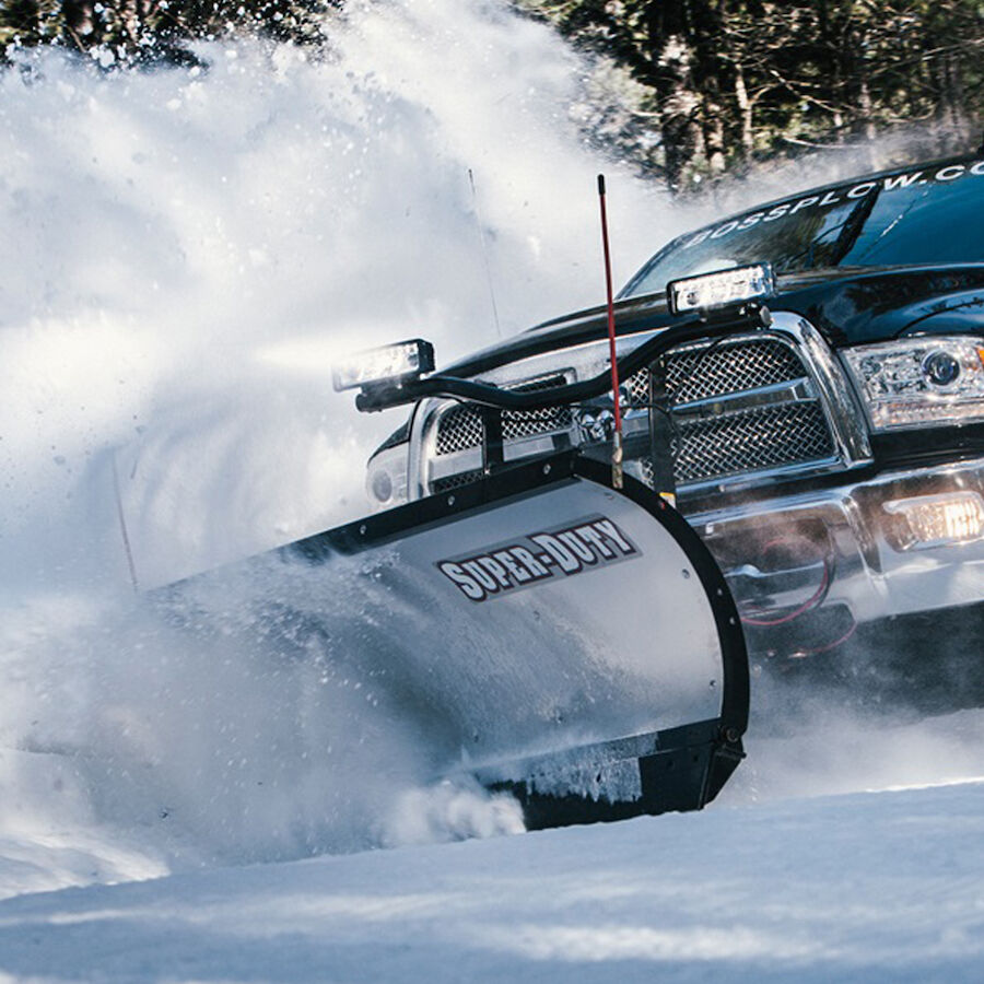 BOSS Snowplow 8' Stainless Steel Trip-Edge Super-Duty