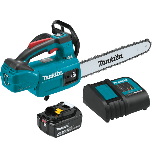 Makita 18V LXT® Lithium‑Ion Brushless Cordless 12" Top Handle Chain Saw Kit (4.0 Ah)