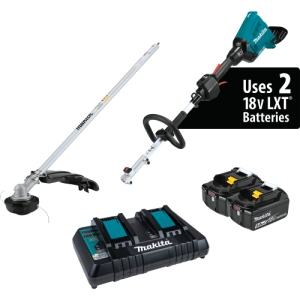 Makita 36V (18V X2) LXT® Brushless Couple Shaft Power Head Kit with String Trimmer Attachment (5.0Ah) Makita 36V (18V X2) LXT® Brushless Couple Shaft Power Head Kit with String Trimmer Attachment (5.0Ah)