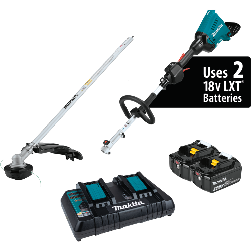 Makita 36V (18V X2) LXT® Brushless Couple Shaft Power Head Kit with String Trimmer Attachment (5.0Ah)