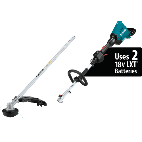 Makita 36V (18V X2) LXT® Brushless Couple Shaft Power Head Kit with String Trimmer Attachment (5.0Ah)