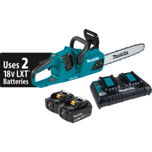 Makita 36V (18V X2) LXT® Brushless 14" Chain Saw Kit (5.0Ah) Makita 36V (18V X2) LXT® Brushless 14" Chain Saw Kit (5.0Ah)