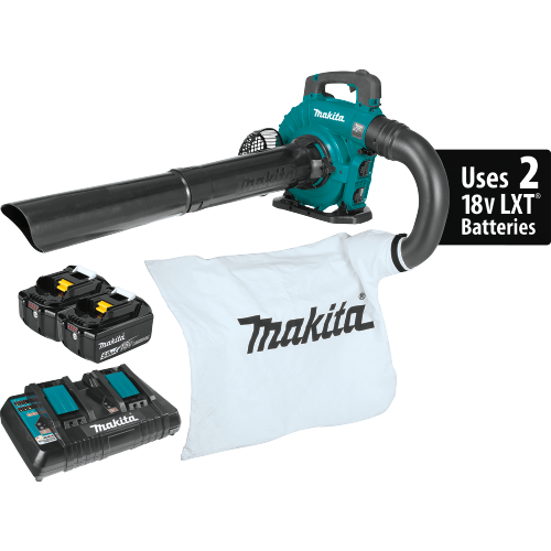Makita 36V (18V X2) LXT® Brushless Blower Kit with Vacuum Attachment Kit (5.0Ah)
