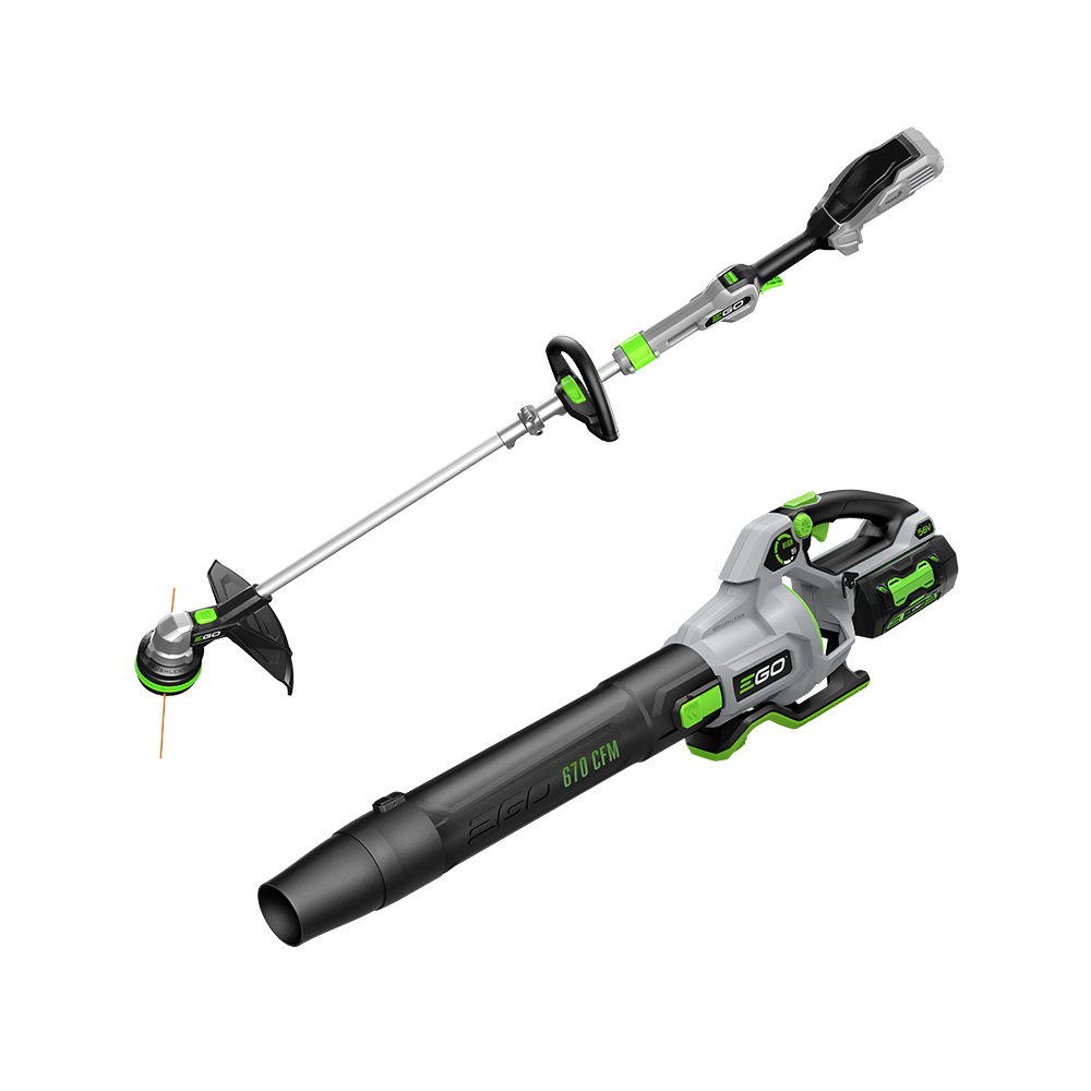 EGO POWER+ 15" POWERLOAD™ String Trimmer with Aluminum Telescopic Shaft & 670 CFM Blower Combo Kit