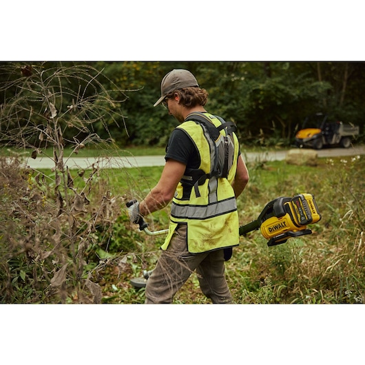 DEWALT 60V MAX* 10 in. Brushless Cordless Brush Cutter With Bike Handle (Tool Only)