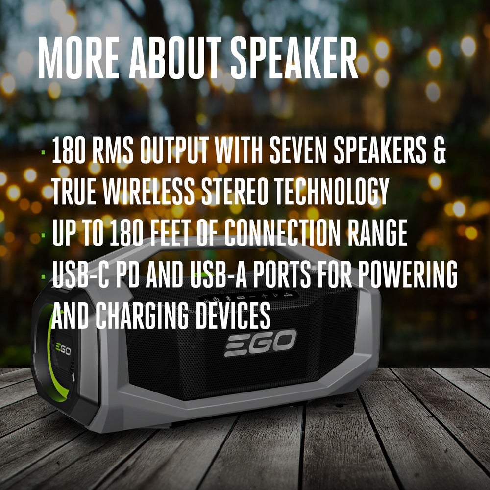 EGO POWER+ 180W Bluetooth Speaker Tool Only
