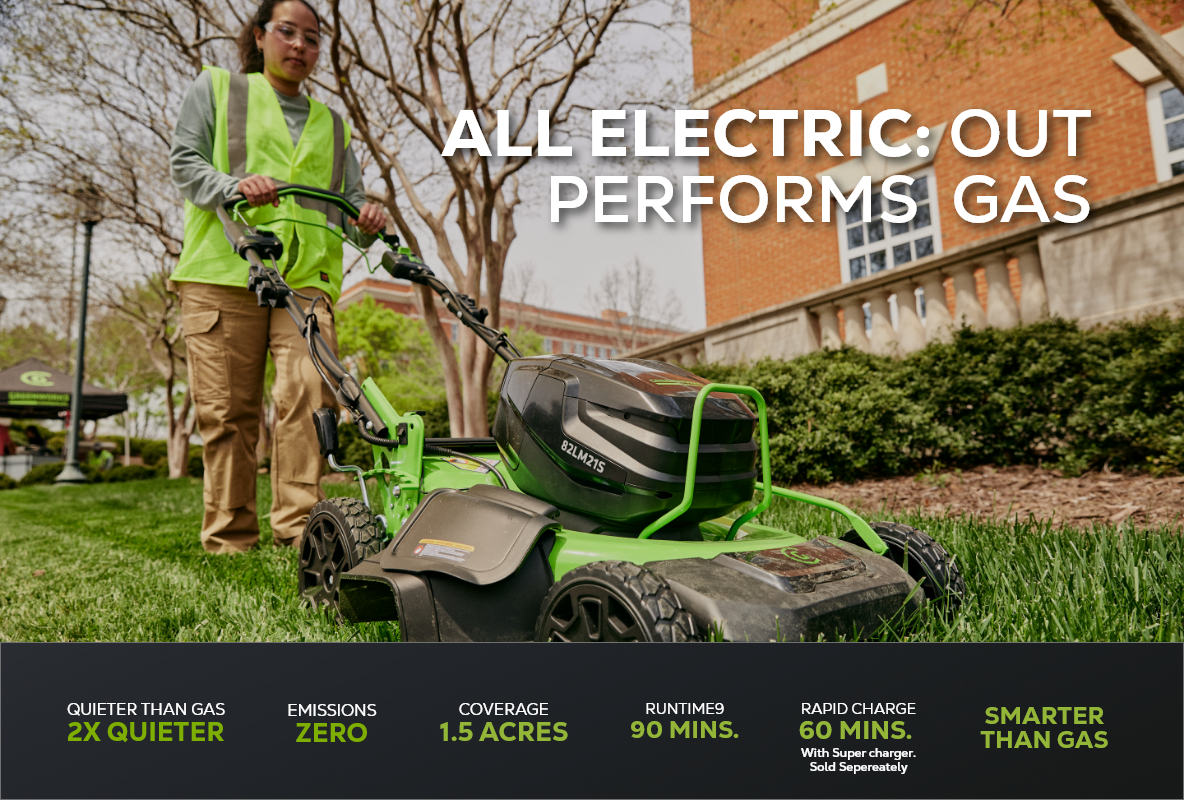 Greenworks 82V 21" Brushless Self-Propelled Mower w/ 8.0Ah Battery and Dual Port Charger