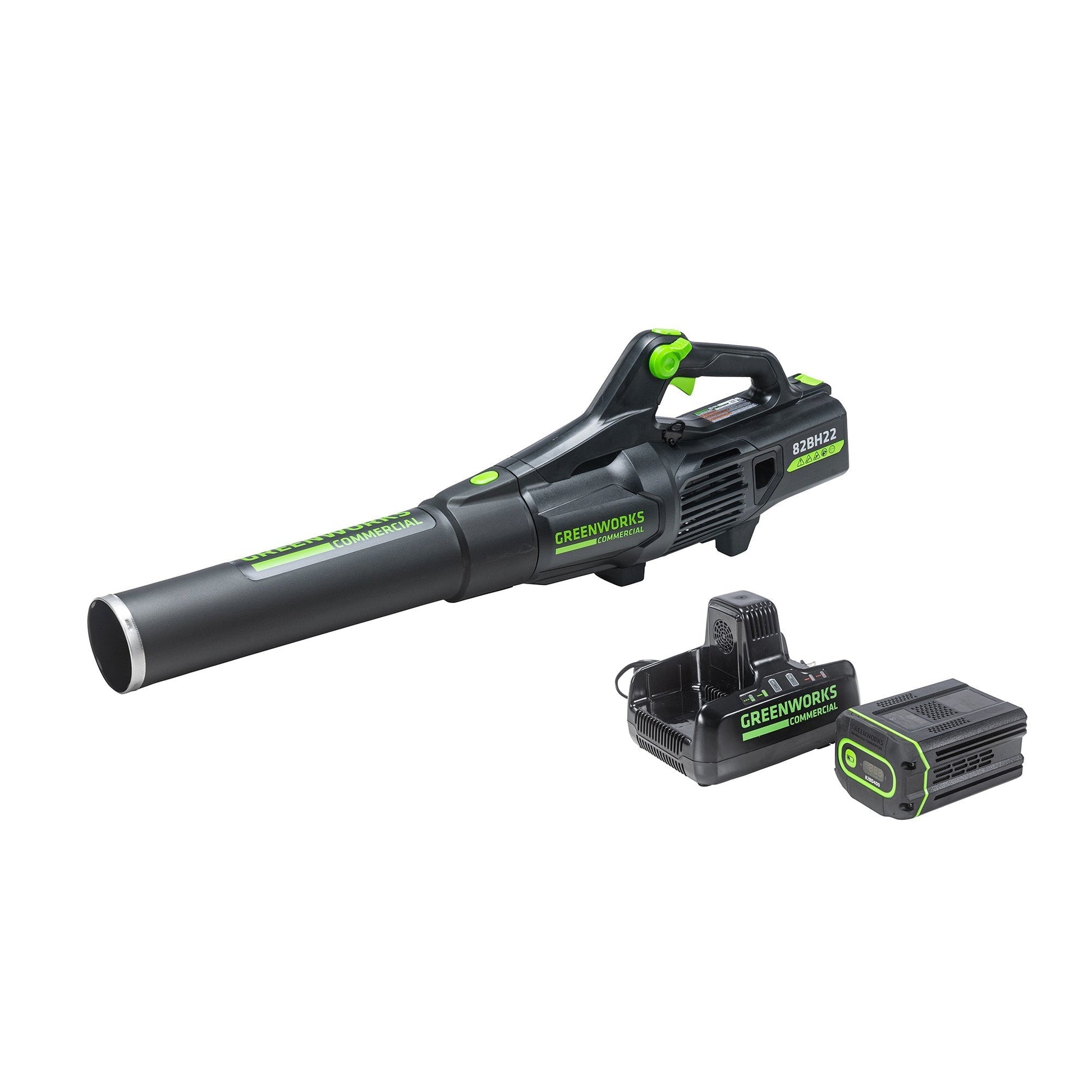 Greenworks 82V Handheld Brushless Axial Blower w/4.0Ah Battery and Dual Port Charger