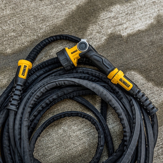 DEWALT 100 ft. x 5/8 in. Heavy-Duty Professional Grade Fabric Garden Hose