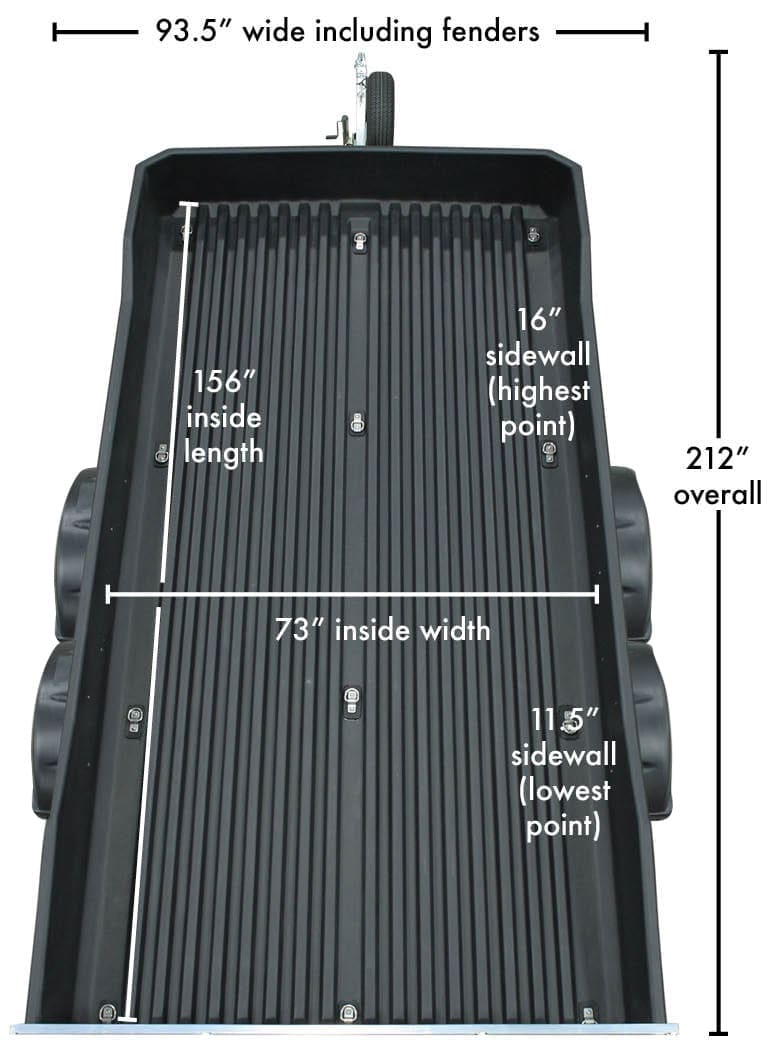 FLOE Intl XRT 13-73 Tandem (no brakes)