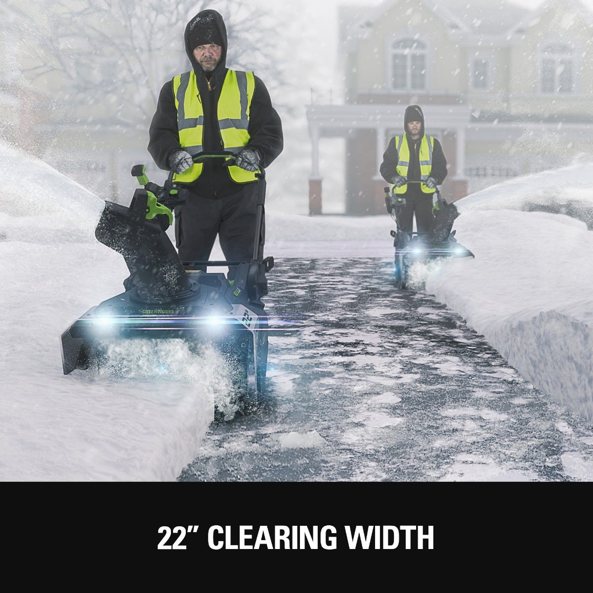 Greenworks 82V 22" Snow Blower w/ 5.0Ah Battery and Dual Port Charger