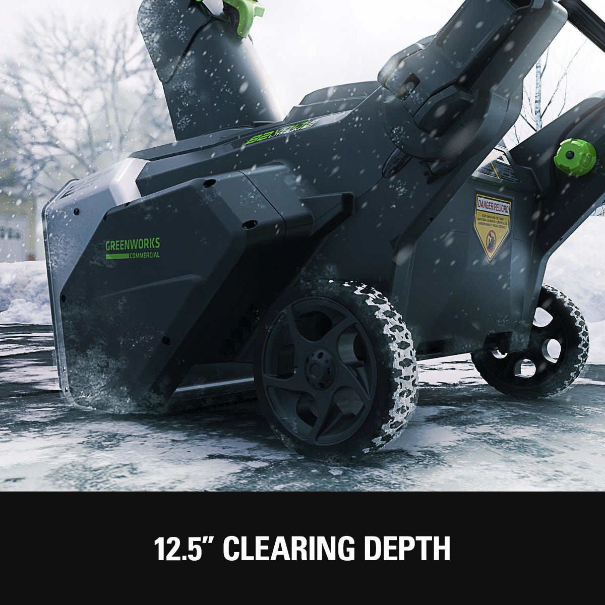 Greenworks 82V 22" Snow Blower w/ 5.0Ah Battery and Dual Port Charger