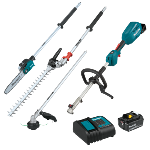 Makita 18V LXT® Brushless Couple Shaft Power Head Kit w/ String Trimmer, Pole Saw & Articulating Hedge Trimmer Attachments (4.0Ah) Makita 18V LXT® Brushless Couple Shaft Power Head Kit w/ String Trimmer, Pole Saw & Articulating Hedge Trimmer Attachments (4.0Ah)