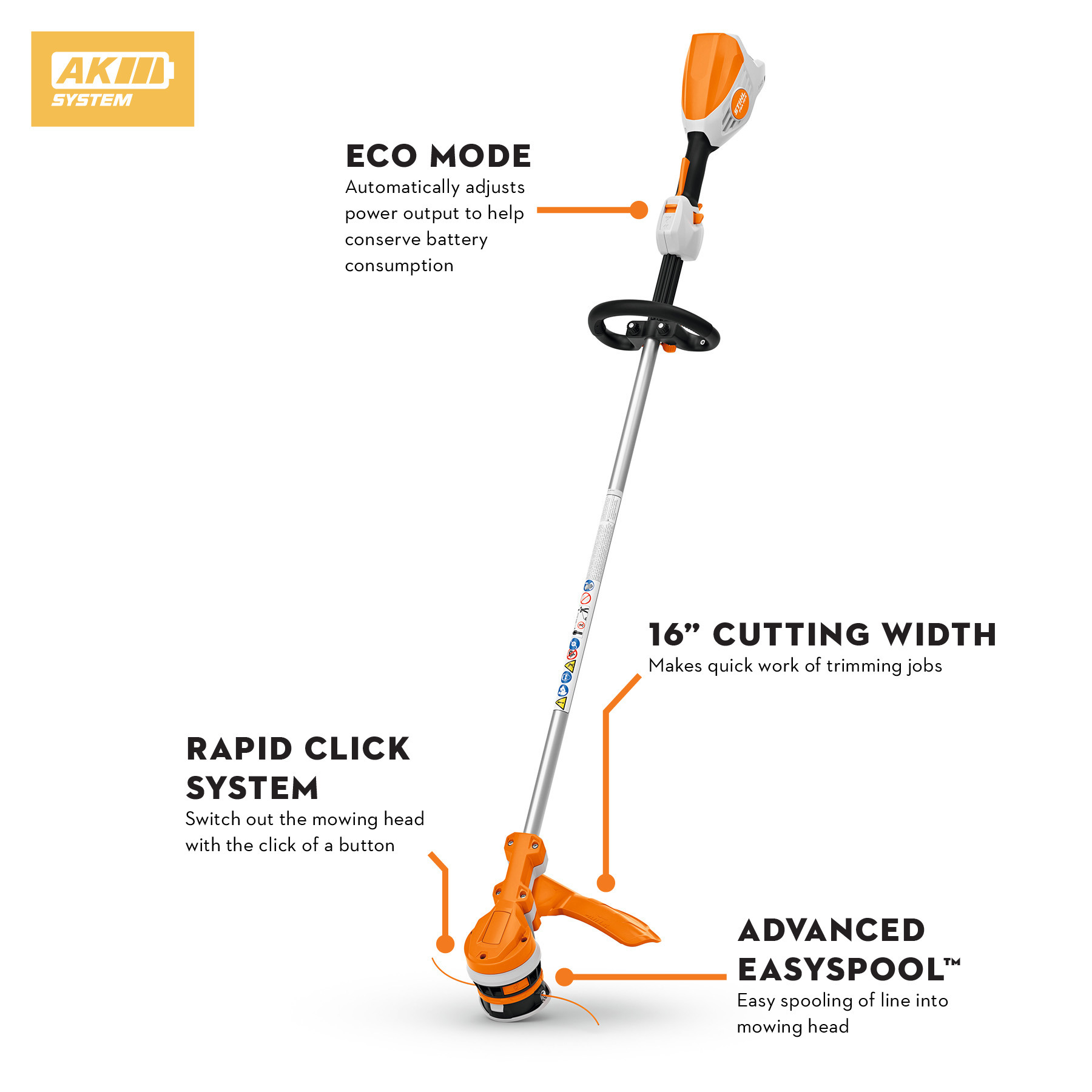 STIHL FSA 70 R Battery Powered Grass Trimmer