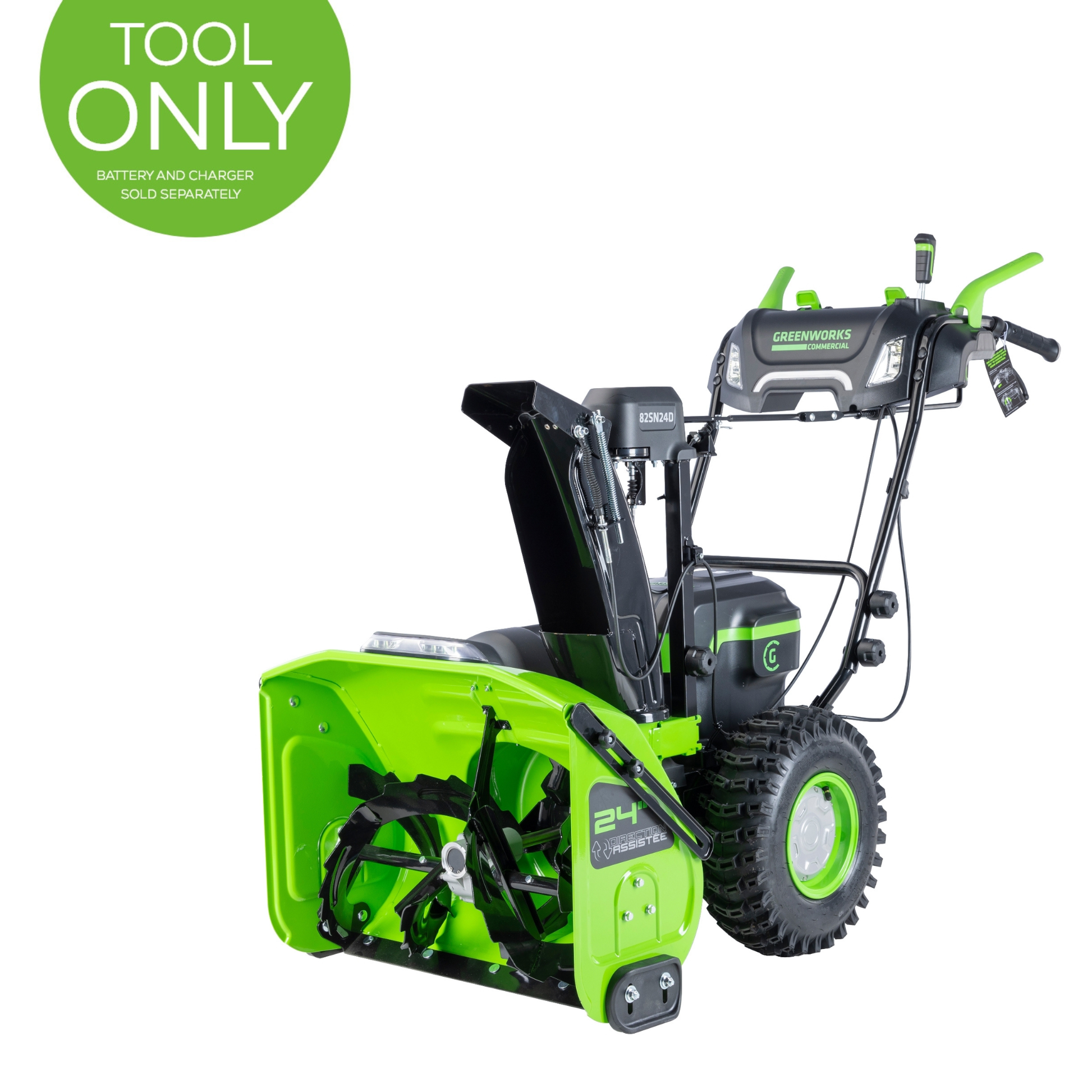 Greenworks 82V 24" Cordless Battery Two-Stage Snow Blower (Tool Only)