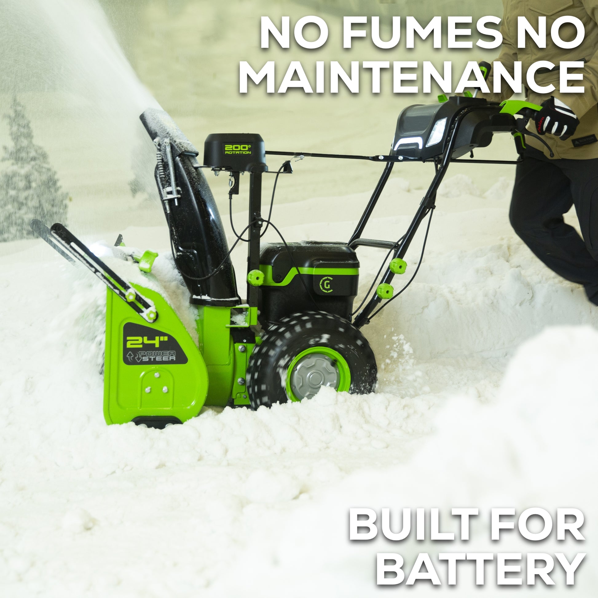 Greenworks 82V 24" Cordless Battery Two-Stage Snow Blower (Tool Only)